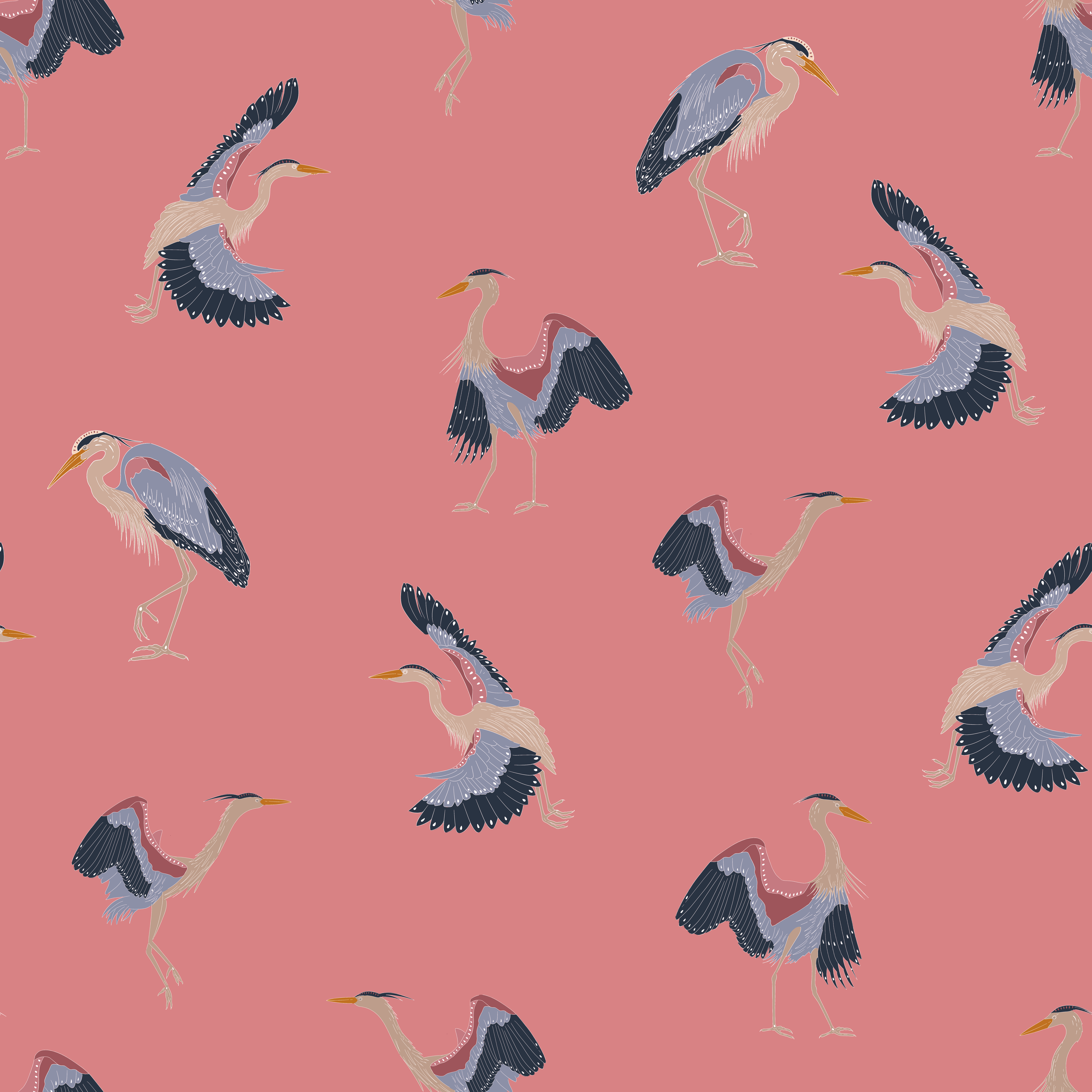 Blue Heron Print
